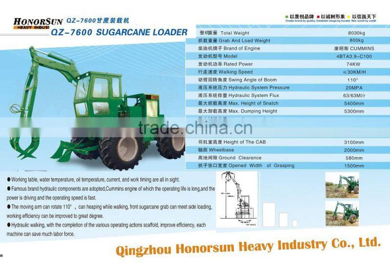 Grasp the sugarcane machine with ce