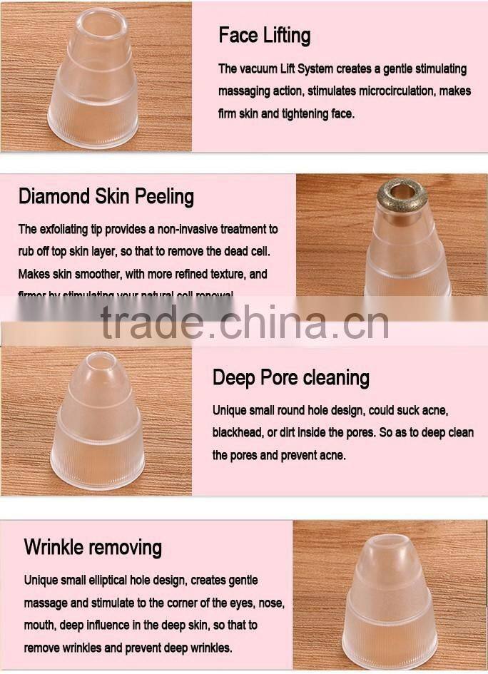 2017 Hot Sell Portable Facial Vacuum Blackhead Remover and skin peeling