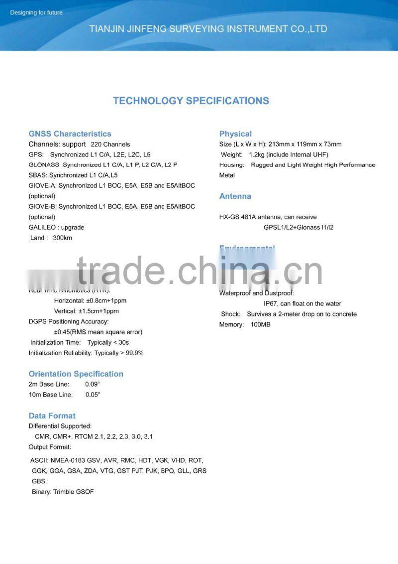 SunNav M100TT with GPS module Trimble BD982 OEM board
