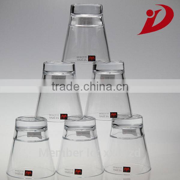 2014 hot selling novelty inexpensive glassware supplier red wine glass cup