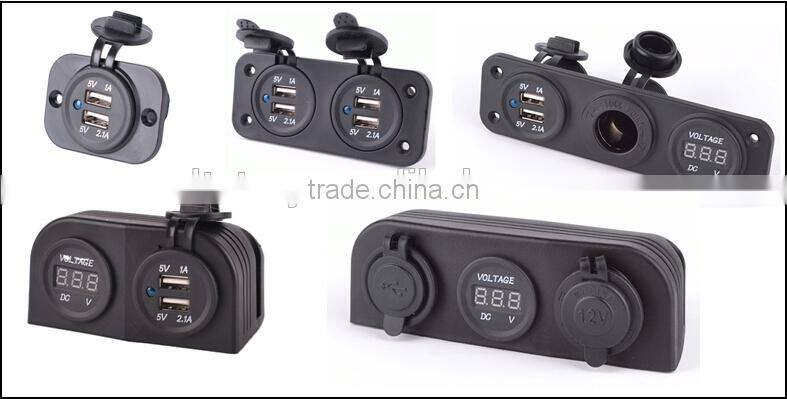 Double USB charger for car