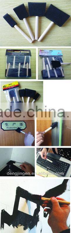wood handle sponge brush