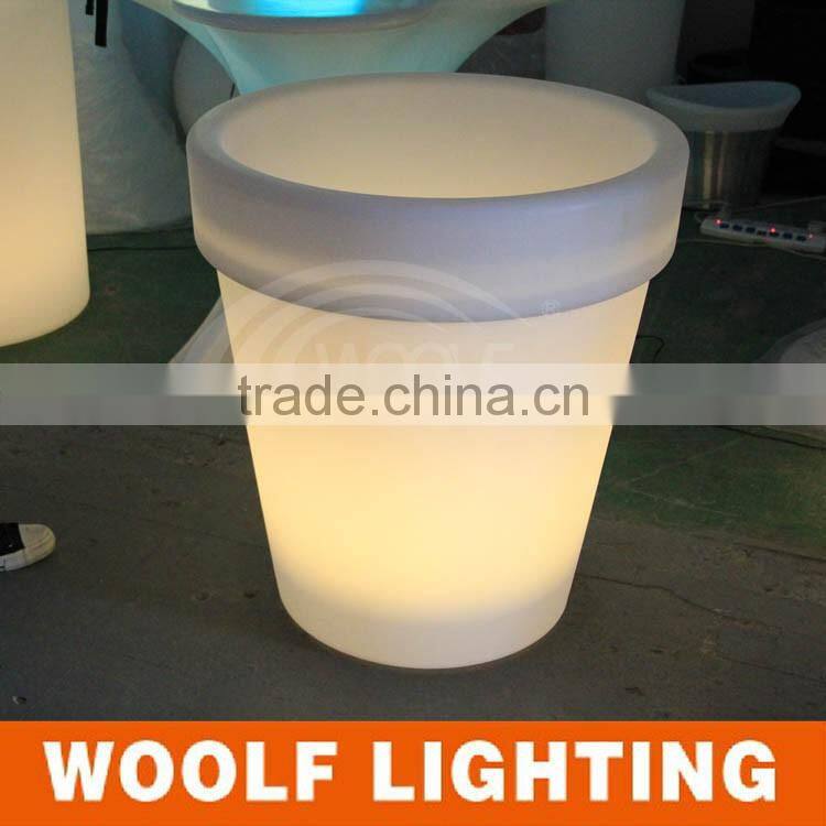 cheap planters led flower pot tall plastic light flower pots
