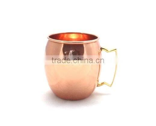 New design brand logo brass copper candle cup