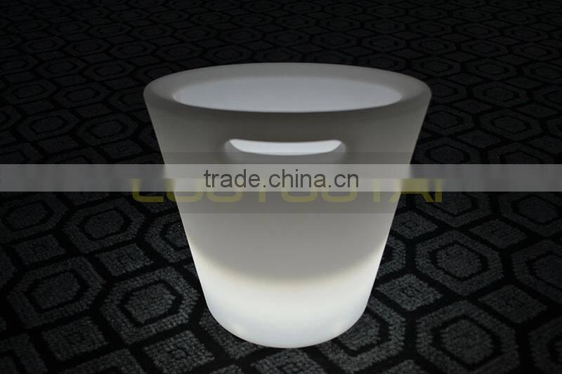 lighted up led bar bucket waterproof led bucket for bar lighting ice bar bucket