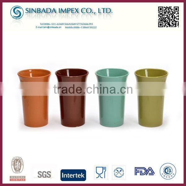 Coloful cheap new design small ceramic flower pot