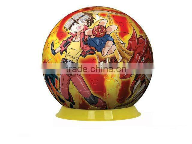 cartoon globe puzzle