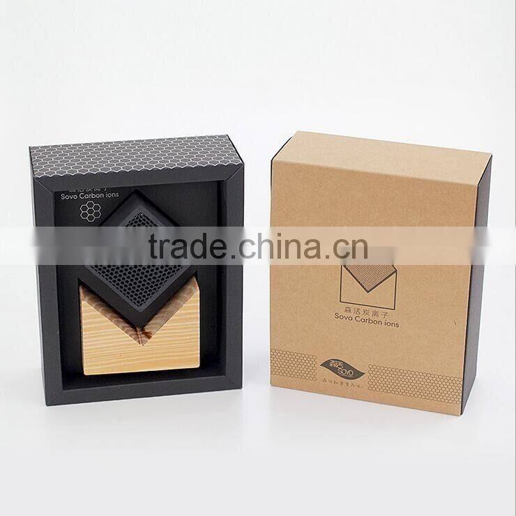 New Arrival Honeycomb Shape Activate Carbon Ions Air Fresheners Made Of Single Carbon - Wood