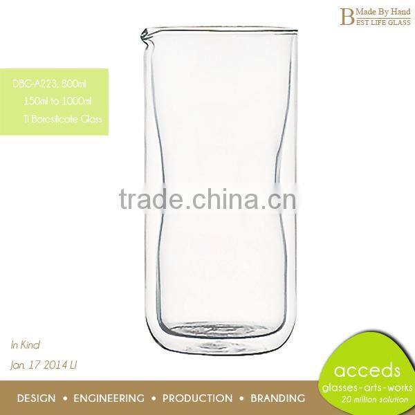 Eco-Friendly Hand Made Borosilicate Glass Jug
