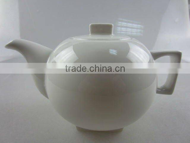 Stock white porcelain tea coffee pot