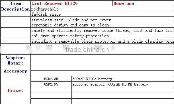 HT 126 Electric lint ball remover