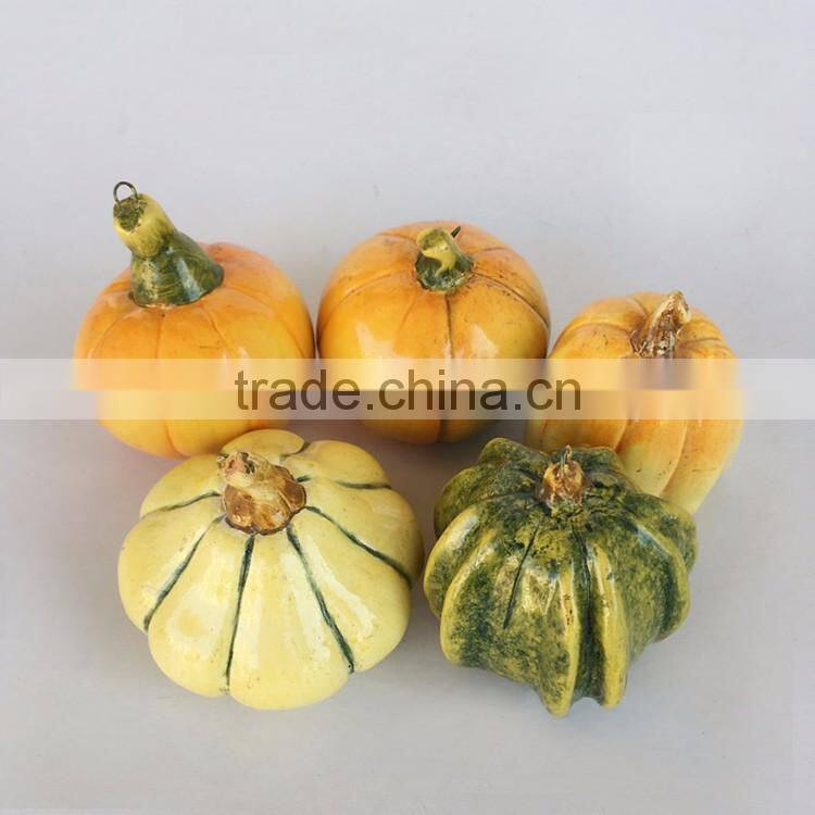 Custom halloween decor resin pumpkin candle holder