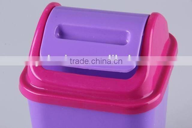 Square Plastic Trash Can/Rubbish Bin Household Garbage Can