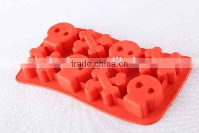 Skull design silicone ice cube mold creative silicone ice cube tray