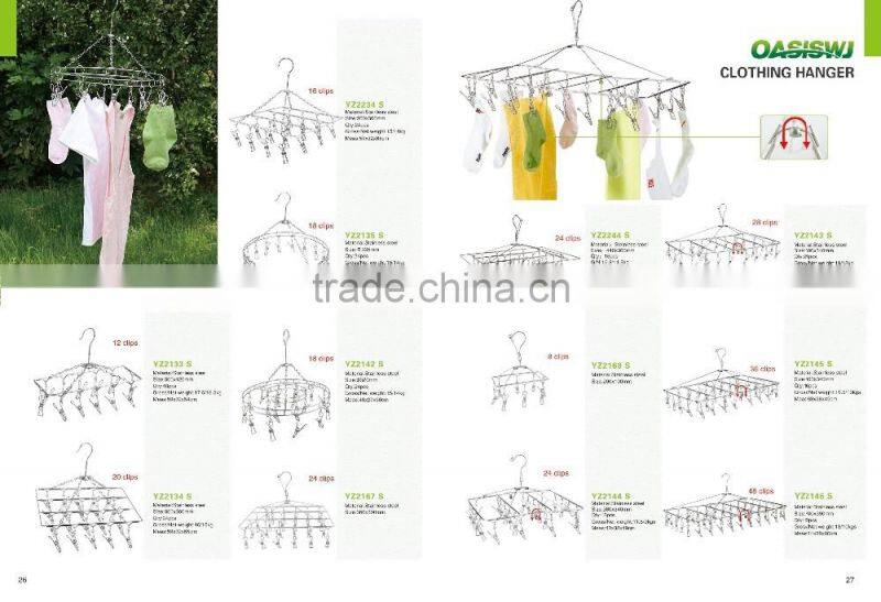 wire 201 stainless steel foldable drying cloth hanger/cloth rack