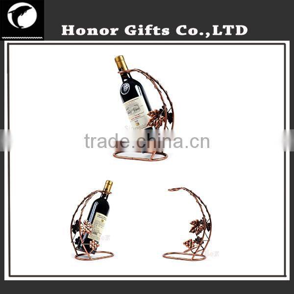 Home and Garden 1 Bottle Metal Red Wine Rack Wall Wine Rack