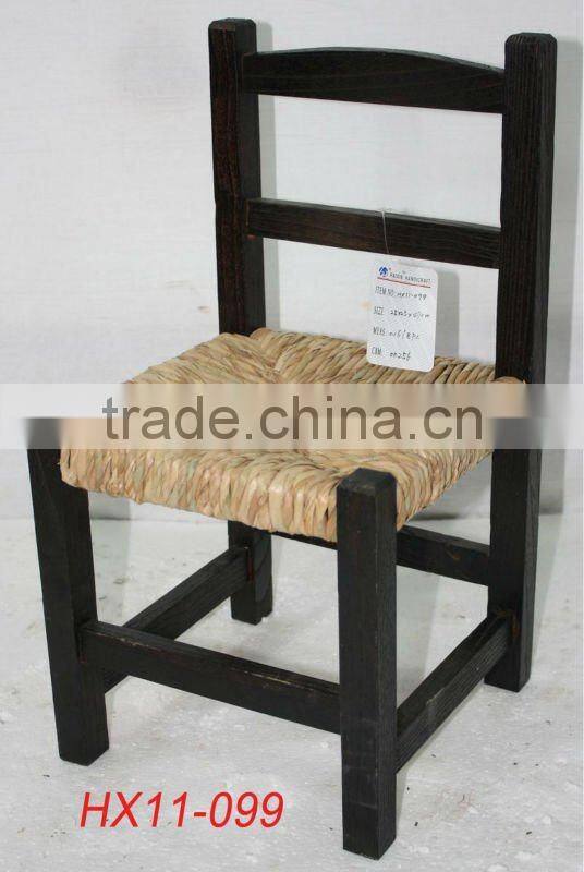 Antique wooden saet stool for children