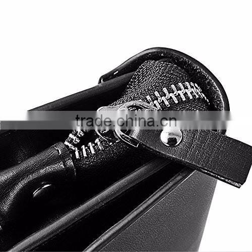 Mens Genuine Leather Big Clutch Bags Wristlet Handbag Organizer Wallet Business Checkbook High Capacity Soft Zipper Wallets