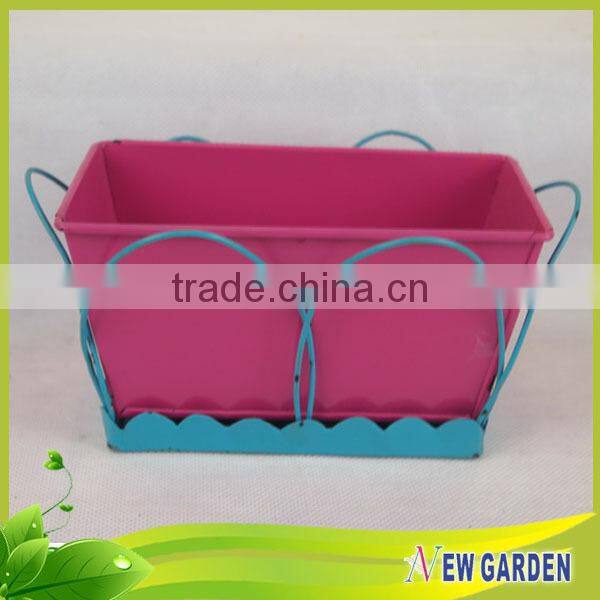 Factory Outlet Beautiful Handicraft Metal Flower Pots With Pedestal