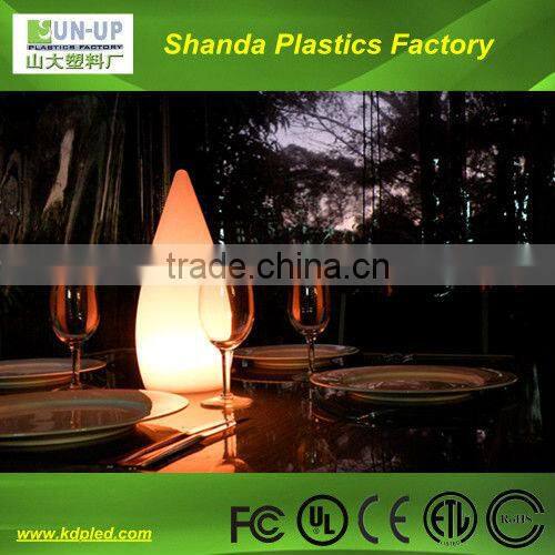 PE material rechargeable led table lamps