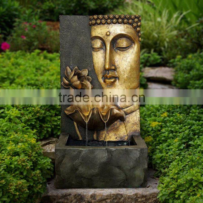 large garden outdoor decorations marble stone carving buddha statues waterfall