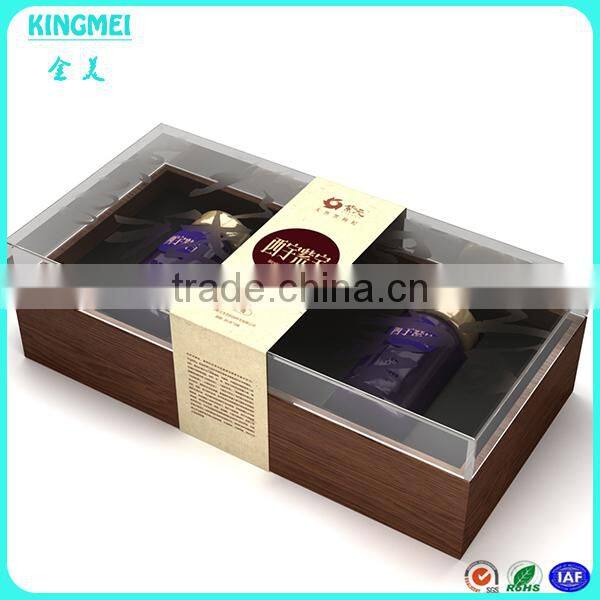 Customize your size and logo Transparent Wholesale 3 Drawers Acrylic Jewelry Universal Box