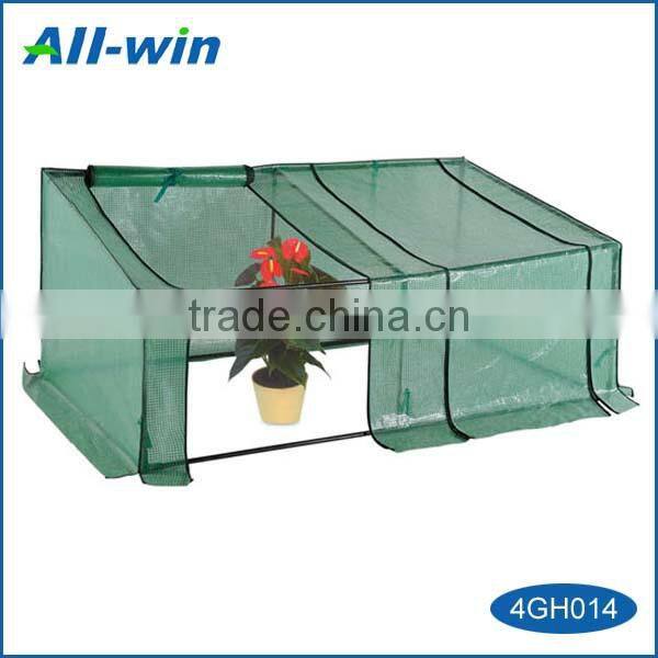 small high-low garden greenhouse, two part prefab greenhouse
