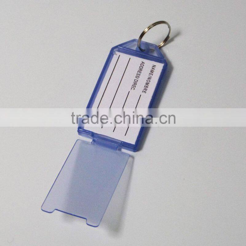 Hot-Sell cheap plastic blank insert paper key tags