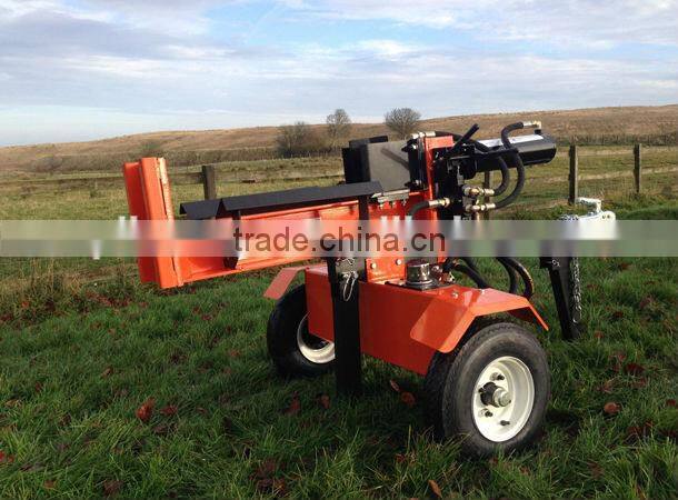 Italy Bologna Fair exhibited horizontal and vertical hydraulic Honda 6.5hp engine 16ton petrol powered wood splitter