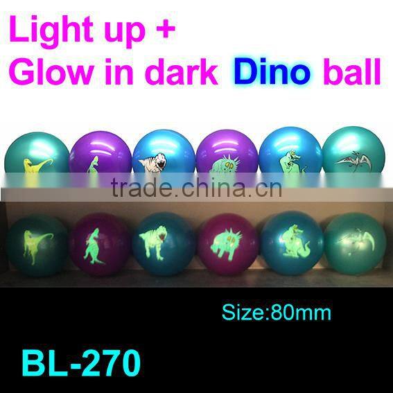 LED Bouncing Ball with Logo Printing for costomer's design