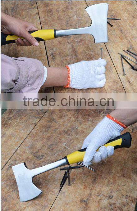 one piece head hatchet solid design forged camping hiking hatchet survival hunting wood firewood log splitter