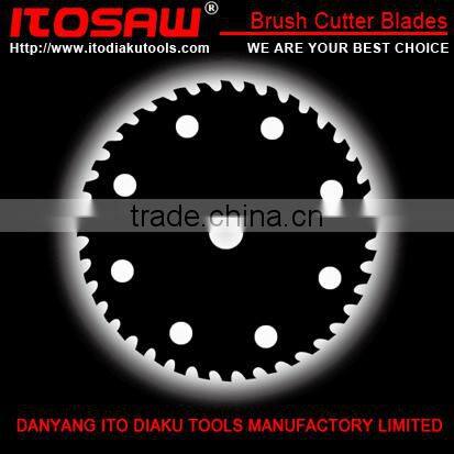 ITO-B-22 Mower blade for Brush cutter blade SK-5 material with tooth size from 230mm to 600mm, thickness from 1.0mm to 3.0mm