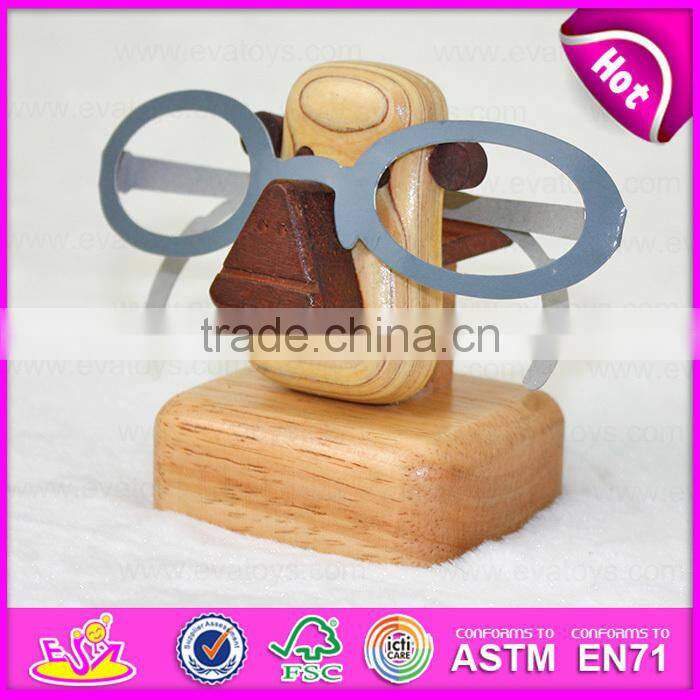 2015 Home decoration Animal eyeglass holders,wooden crafts animal style eyeglass holder,Christmas eyeglass holder toy W02A091