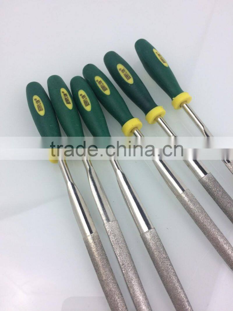 BERRYLION half round diamond file length 140mm with soft grip