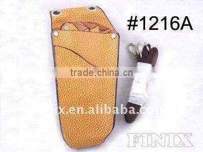 2 Pairs of Scissors Black Leather Scissors Holster