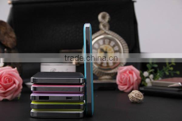 4000mAh Wholesale Colorful Slim Power Bank With Touch Screen