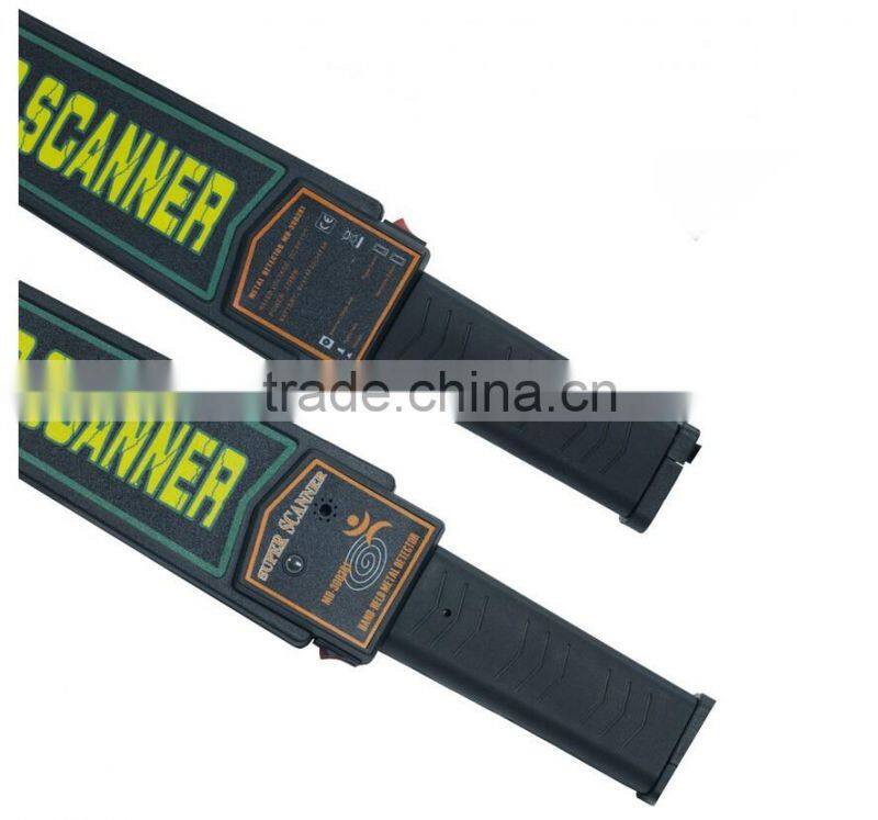 Super Body Scanner Hand Held Metal Detectors / superwand handy detectors with led lights