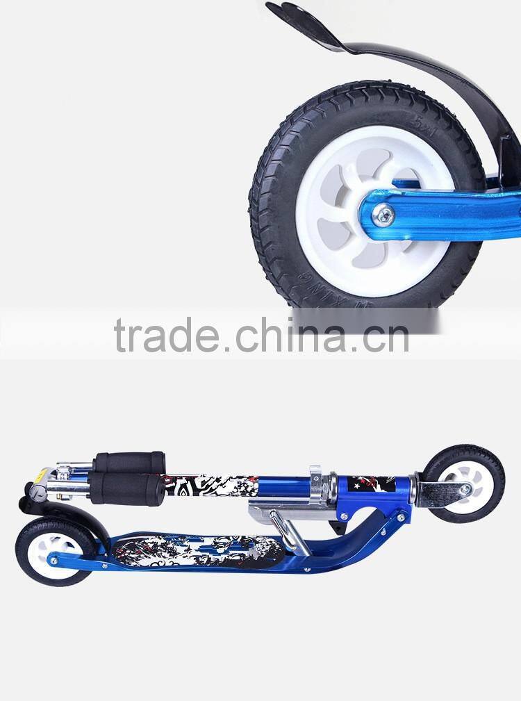 hot sale adult freestyle kick folding scooter with 2 PU wheels