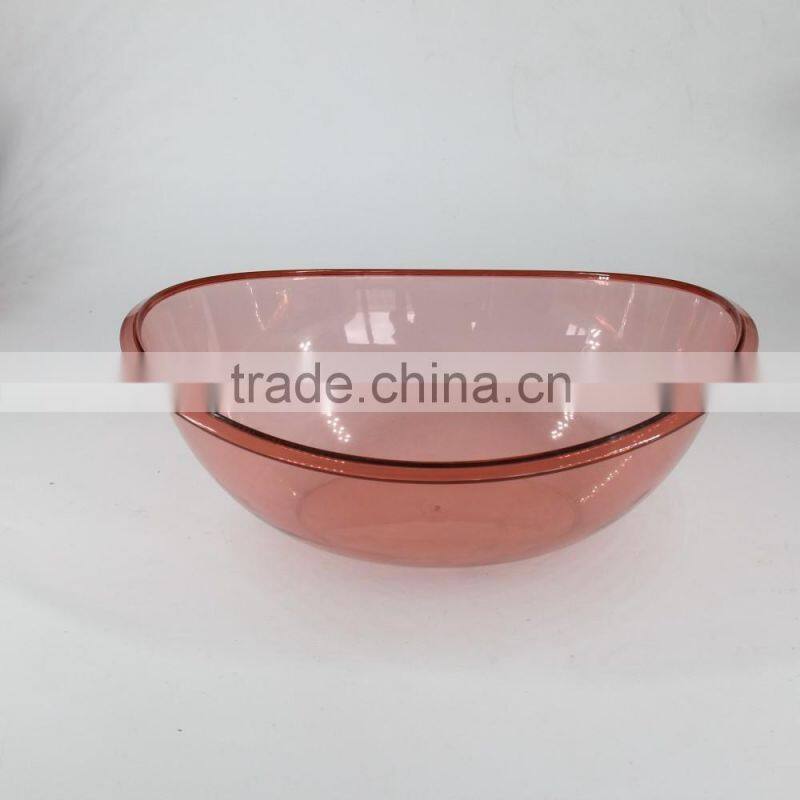 transparent colour plastic mixing bowl