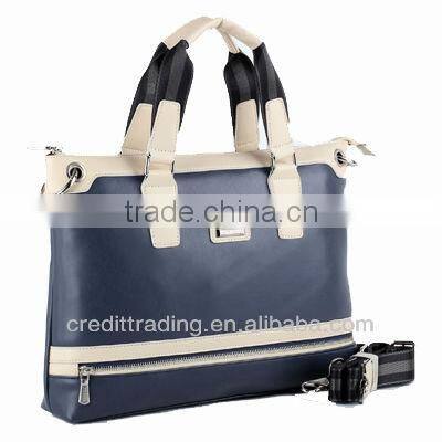 2012 Fashion PU Leather Mens Briefcase/Computer Bag with Handle