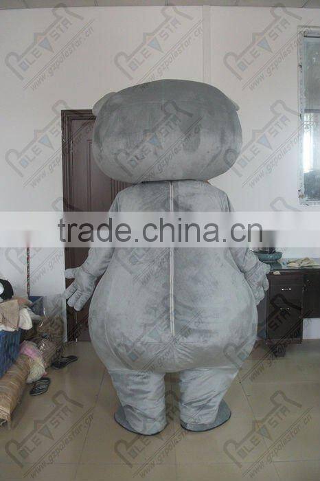 big size grey teddy bear mascot costumes