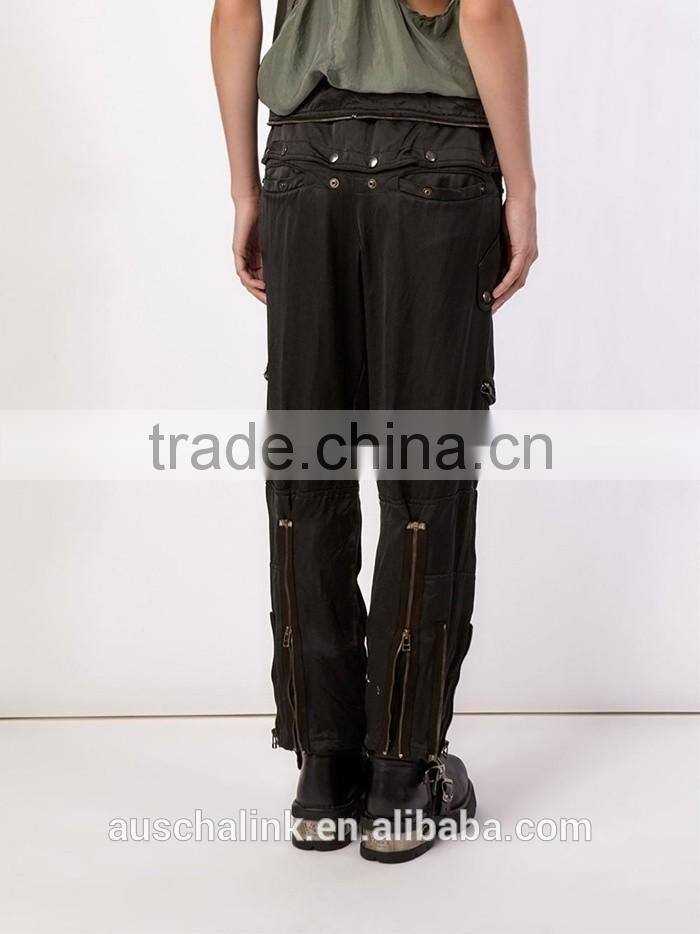 2016 newest oversized pocket design women baggy trousers