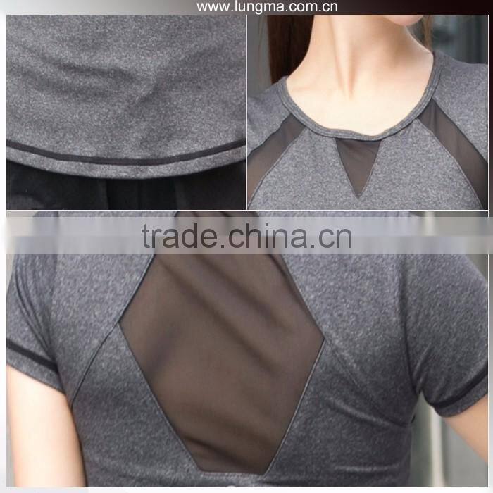 Dry Fit Breathable Fitness Yoga Running Sports Wear Shirts &Leggings For Women / Ladies