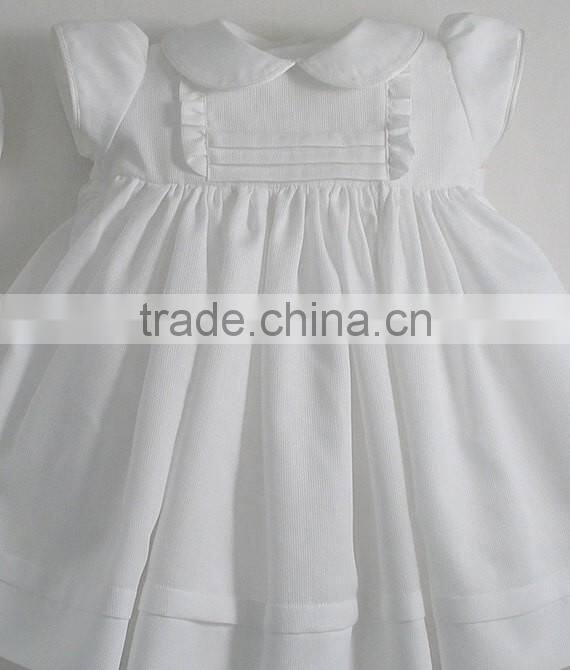 2017 Hot Selling Fashion White Baby Girl Clothing Set