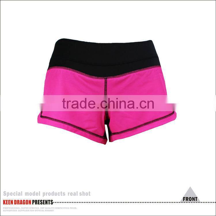 Women's crossfit fashion short 4 way strtch pink printed cheap lady's mma shorts