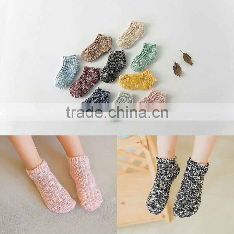 SK1012 Korea children socks vertical striped solid color kids socks