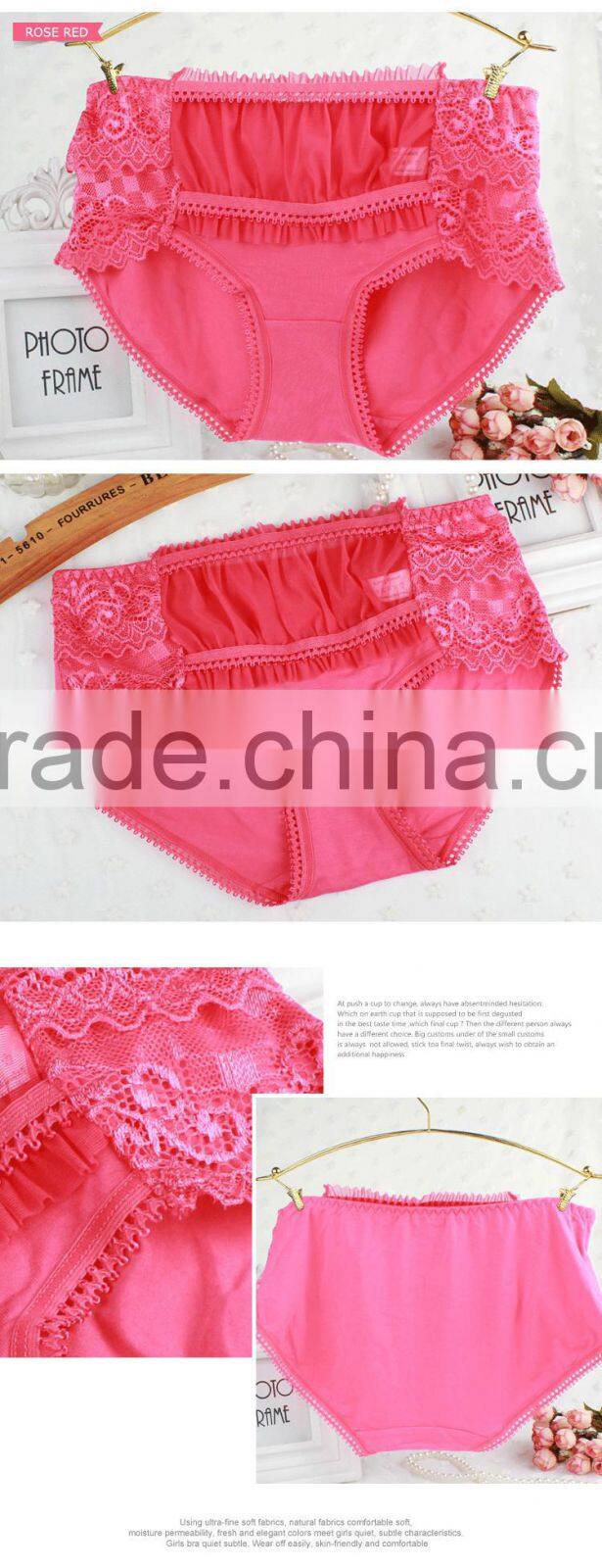 Cute girl's panties regenerated fiber spandex underwear light blue lace sexy ladies panty little girls underwear models