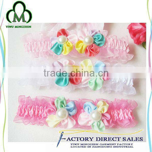 Infant Baby Top Girls Headband Flower Toddler Elastics Tulle Hairband