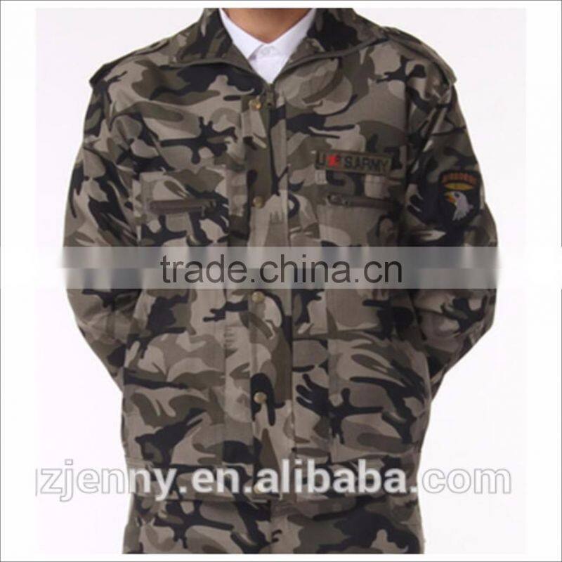 Wholesale High Quality Custom Olive Green Combat Army Pants Suit Military Uniform