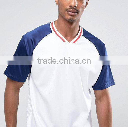 High Quality Dry-comfort Smooth Plain V-neck Baseball Shirts